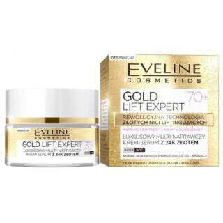 EVELINE Gold Lift Expert 70+ multi-repair dnevni i noćni krem ​​serum - 50 ml