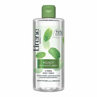 LIRENE Soothing Micellar water for eye and face make-up removal with mint - 400 ml